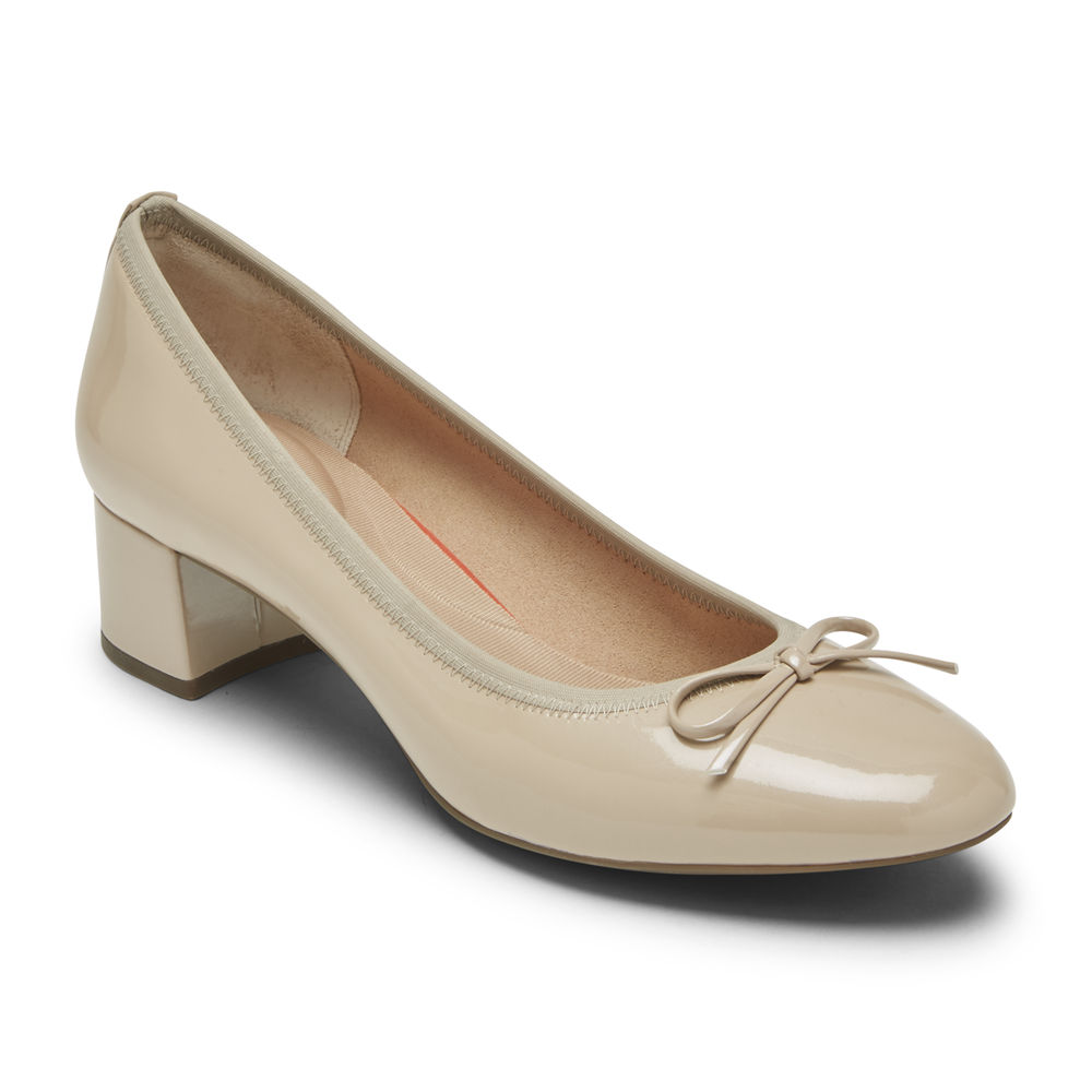 Scarpins Rockport Mulher Bege - Total Motion Sydney Bow - 54286JPIQ